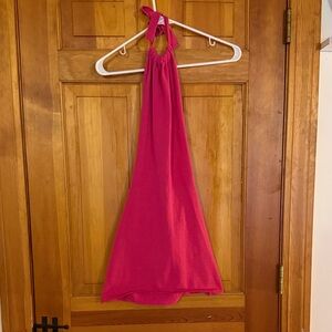 Vibrant Pink Halter Dress